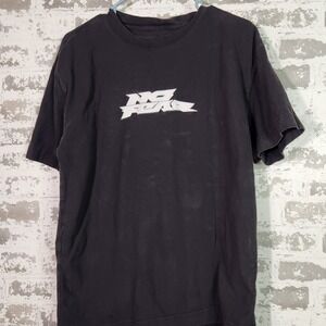 No Fear T-Shirt Men Medium Black Heavyweight Boxy Fit Graphic Tee Streetwear 90s